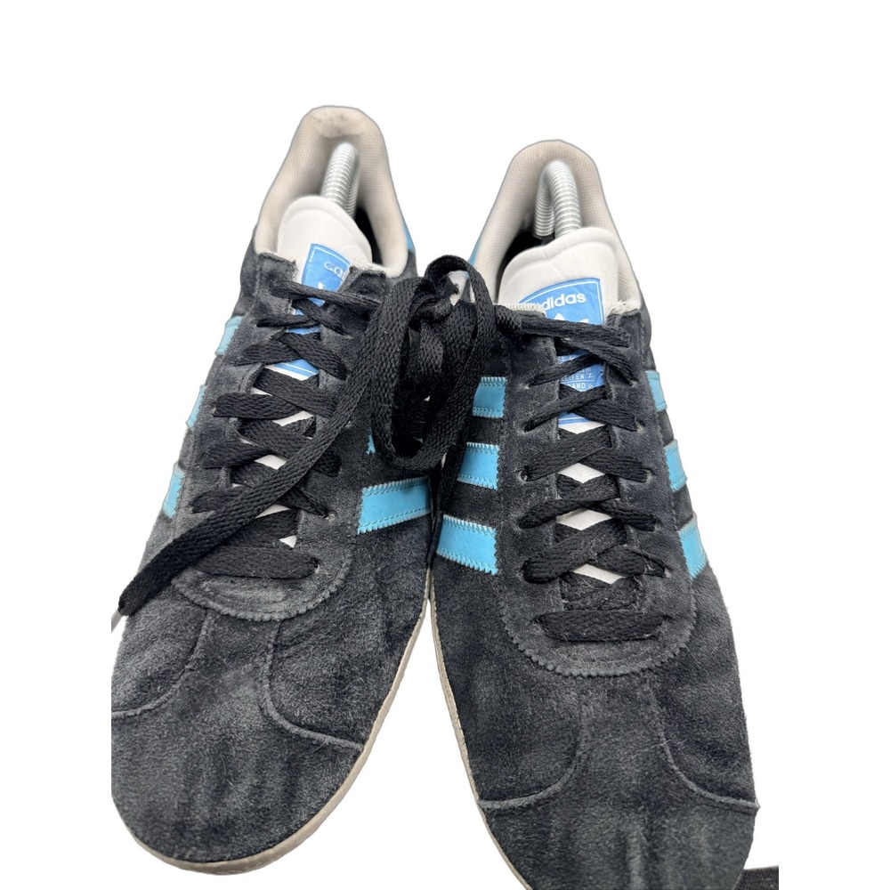 adidas Gazelle Men's Sneakers Black Suede Low Top Size 8 V24420